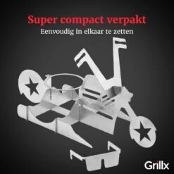 GrillX Beer Can Chicken Houder - Kiphouder Motorcycle - BBQ Accesoires - Bierkip - Barbeque Gereedschap - Chicken Sitter -Keukenbenodigdheden Winkel 1200x1200 340