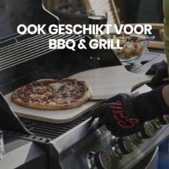 Buxibo 2in1 Pizzasteen - Voor BBQ & Oven - Inclusief Serveer Plank - Pizzabord/Pizzaplank - 30.5 X 38.1 X 1.4 Cm -Keukenbenodigdheden Winkel 1200x1200 347