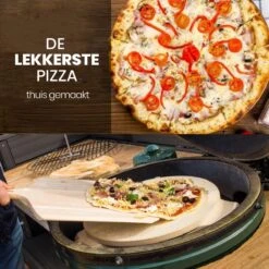 Buxibo 2in1 Pizzasteen - Voor BBQ & Oven - Inclusief Serveer Plank - Pizzabord/Pizzaplank - 30.5 X 38.1 X 1.4 Cm -Keukenbenodigdheden Winkel 1200x1200 353