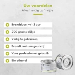 Hendi Brandpasta Voor Chafing Dish - Brandgel 200g - ( 6 Stuks ) -Keukenbenodigdheden Winkel 1200x1200 409