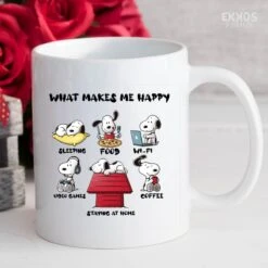 What Makes Snoopy Mok - Peanuts - Grappige Cadeautjes - Valentijn Cadeautje Voor Hem - Valentijn Cadeautje Voor Haar - Moederdag Cadeau - Valentijdag Cadeau - Cadeau Voor Vrouw - Mokken En Bekers - Cadeau Voor Moeder - Mama Cadeau - Koffiemok -Keukenbenodigdheden Winkel 1200x1200 547