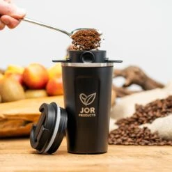 JOR Products® Thermobeker - Koffiezetapparaat - Koffiebonen - Thee - Koffiemachine - Thermoskan - Espressomachine - Reizen - Camping - Koffiefilterhouder -Keukenbenodigdheden Winkel 1200x1200 558