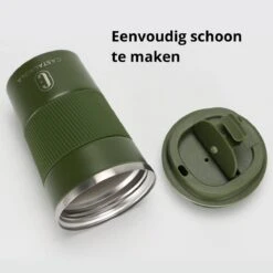 Castagnola Design RVS Koffiebeker To Go - Groen - 380ml - Thermosbeker - Theebeker -Keukenbenodigdheden Winkel 1200x1200 564