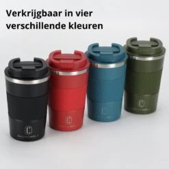 Castagnola Design RVS Koffiebeker To Go - Groen - 380ml - Thermosbeker - Theebeker -Keukenbenodigdheden Winkel 1200x1200 566