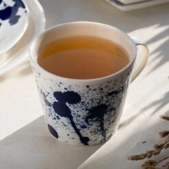 Royal Doulton Pacific - 6x Mok / Beker - Porselein - Wit / Blauw - 450 Ml - Set Van 6 Mokken -Keukenbenodigdheden Winkel 1200x1200 635