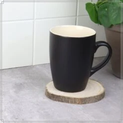 OTIX Koffiekopjes - Met Oor - Set Van 6 - Theekoppen - 340ml - Zwart - Keramiek -Keukenbenodigdheden Winkel 1200x1200 654