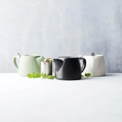 Point-Virgule - Theepot Met Thee Infuser - Mat - Gebroken Wit - 500ml -Keukenbenodigdheden Winkel 1200x1200 712