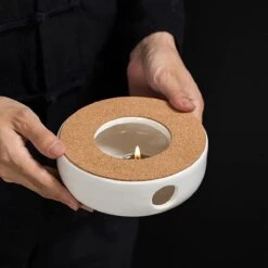 ConBlom Keramische Theepot, Warmer, Theewarmer, Koffiewarmer, Stoofje, Met Kurk-stoofje, Theepot Basis, Theefornuis, Melkwarmer Voor Thuis, Café, Theemelk (zonder Kaars En Theepot) -Keukenbenodigdheden Winkel 1200x1200 723