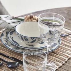 Riviera Maison Bord, Ontbijtbord, Servies, Tafeldecoratie Voor Eetkamer, Keuken - First Catch Breakfast Plate - Blauw - Keramiek - 1 Stuk -Keukenbenodigdheden Winkel 1200x1200 765