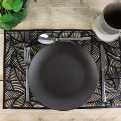 Orange85 Bordenset - Dinerbord - Borden - Plat - Set Van 6 - Mat Zwart - Diameter 27cm - Aardewerk - Servies -Keukenbenodigdheden Winkel 1200x1200 789