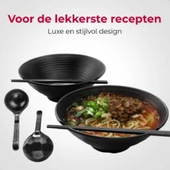 Dayshake Noodle Kom Set - 2 Sets - Noodles Ramen Servies - Noodle Bowl - Japanse Ramen Bowl -Keukenbenodigdheden Winkel 1200x1200 844