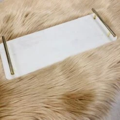 Cosy&Trendy Marmeren Dienblad Met Gouden Handvaten - 40 X 14 Cm -Keukenbenodigdheden Winkel 1200x1200 866