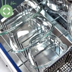 Klarstein Glazen Serveerschaal Met Bamboe Deksel - Afwasmachinebestendig - Veelzijdig Inzetbaar -Keukenbenodigdheden Winkel 1200x1200 872