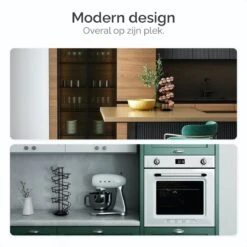 Goliving Eierrek - Eierhouder - Eiermand - Eieren Bewaren - Draaibaar - Ruimtebesparend - RVS - Zwart -Keukenbenodigdheden Winkel 1200x1200 885