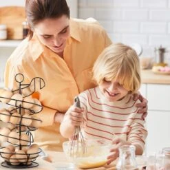 Eiermand – Eierrek – Eierhouder – Eieren – Zwart - Pasen - Tot 40 Eieren - BAULK® -Keukenbenodigdheden Winkel 1200x1200 907