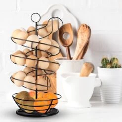 Eiermand – Eierrek – Eierhouder – Eieren – Zwart - Pasen - Tot 40 Eieren - 360° - BAULK® -Keukenbenodigdheden Winkel 1200x1200 918