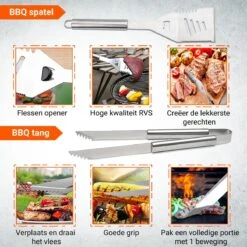 BBQ Accesoires Gereedschapset Koffer Set Tang Borstel Schort Barbecue Dagdeals - Chef Cook BBQ Accessoires Set -Keukenbenodigdheden Winkel 1200x1200 949