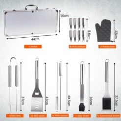 BBQ Accesoires Gereedschapset Koffer Set Tang Borstel Schort Barbecue Dagdeals - Chef Cook BBQ Accessoires Set -Keukenbenodigdheden Winkel 1200x1200 952