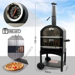 MaxxGarden Pizza Oven - Smoker Barbecue Op Hout, Houtskool Of Pellets - 45 X 65 X 158cm 15 MaxxGarden Pizza Oven - Smoker Barbecue Op Hout, Houtskool Of Pellets - 45 X 65 X 158cm -Keukenbenodigdheden Winkel 1200x1200 957