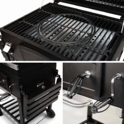 Alice's Garden Houtskool BBQ Bernard - Smoker - Verstelbare Houtskoolbak - Zwart -Keukenbenodigdheden Winkel 1200x1200 965