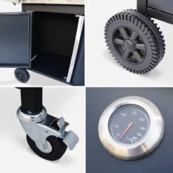 Alice's Garden Gas BBQ Bazin 4 - 5 Branders - Antraciet - Grilloppervlak 64,6x39,3cm -Keukenbenodigdheden Winkel 1200x1200 966