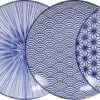 Set Van 4 Gebaksborden - 16 Cm. - Nippon Blue - Tokyo Design Studio