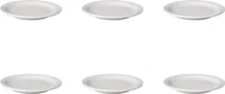 Bord Smalle Rand Mammoet Budgetline 16 Cm Wit 6 Stuk(s)