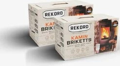 Bruinkoolbriket 10 Kg REKORD- Briketten - Brandhout-briketten Geperst -houtkachel 10kg - 18stk -Keukenbenodigdheden Winkel 1200x660