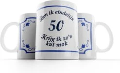 Merkloos Kut Mok 50 Jaar |Ben Ik Eindelijk 50 Jaar Krijg Ik Zo’n Kutmok| Mok Verjaardag |Cadeau Mok| Grappige Mok | Cadeau Abraham | Cadeau Sara | Kuttegel 50 Jaar