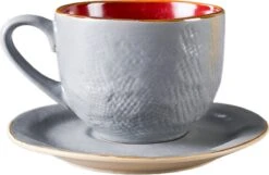 Vivi Oggi - Koffiekopjes Set Van 6 - Ø 9cm - Cappuccino - Kop En Schotel - 150 Ml - Italië -Keukenbenodigdheden Winkel 1200x780 4