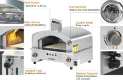 Bighorn Outdoor Edelstaal Gas Pizza Oven - Draagbare Gas Barbecue - Edelstaal -Model SRGG20001 16 Bighorn Outdoor Edelstaal Gas Pizza Oven - Draagbare Gas Barbecue - Edelstaal -Model SRGG20001 -Keukenbenodigdheden Winkel 1200x787