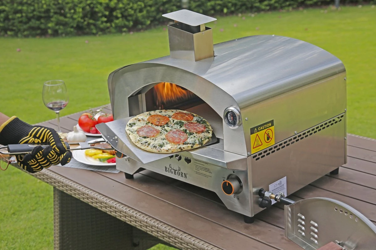 Bighorn Outdoor Edelstaal Gas Pizza Oven - Draagbare Gas Barbecue - Edelstaal -Model SRGG20001 3 Bighorn Outdoor Edelstaal Gas Pizza Oven - Draagbare Gas Barbecue - Edelstaal -Model SRGG20001 - Afbeelding 3