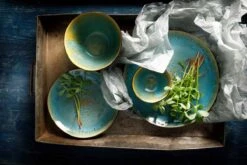 Palmer Bord Lotus 20.5 Cm Zwart Turquoise Stoneware 6 Stuk(s) -Keukenbenodigdheden Winkel 1200x800 88