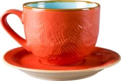 Vivi Oggi - Koffiekopjes Set Van 6 - Ø 9cm - Cappuccino - Kop En Schotel - 150 Ml - Italië -Keukenbenodigdheden Winkel 1200x805