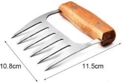 GrillX Luxe Vleesklauwen - Houten Handvat - RVS Meat Claws - Vleesshredder - Pulled Pork, Chicken - BBQ Accesoires -Keukenbenodigdheden Winkel 1200x806 1