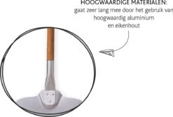 Boska Pizzaschep Barbecue - Kort Handvat - Stabiel - Aluminium - Eikenhout - BBQ Accessoires -Keukenbenodigdheden Winkel 1200x811