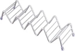 Krumble Taco Houder - Taco En Tortilla Houder Voor 4 Stuks - Serveerschalen - Koken & Tafelen - Kookgerei - Snack- & Tappasschalen - Metaal - Zilver -Keukenbenodigdheden Winkel 1200x811 3