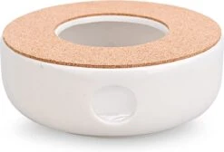 ConBlom Keramische Theepot, Warmer, Theewarmer, Koffiewarmer, Stoofje, Met Kurk-stoofje, Theepot Basis, Theefornuis, Melkwarmer Voor Thuis, Café, Theemelk (zonder Kaars En Theepot) -Keukenbenodigdheden Winkel 1200x814 6