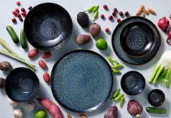 Palmer Serviesset Eccentric Stoneware 6-persoons 24-delig Blauw -Keukenbenodigdheden Winkel 1200x826 1