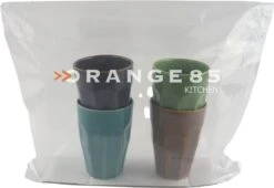 Orange85 Cappuccino Mokken - Latte Macchiato Glazen - 330 Ml - Hittebestendig - Set Van 4 - Porselein - Multicolor - Cappuccino Glazen - Cappuccino Kopjes -Keukenbenodigdheden Winkel 1200x828 2