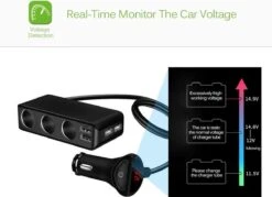 WiseGoods - Premium Auto Sigarettenaansteker Splitter - 4 Poorten USB - Autolader USB - Autolader Splitter - 12V Splitter -Keukenbenodigdheden Winkel 1200x870