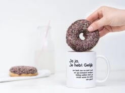 Grappige Mok Met Tekst: Jaja Je Hebt Gelijk | Grappige Cadeaus | Koffiemok | Koffiebeker | Theemok | Theebeker -Keukenbenodigdheden Winkel 1200x892 1