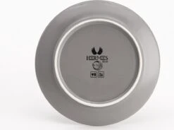 Lite-Body Hermes Pastabord - Set Van 8 Stuks - Ø 21 Cm - Aardewerk - Grijs Mat -Keukenbenodigdheden Winkel 1200x895