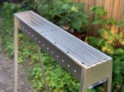 Spiedini Saté-bbq Bali 80 - Saté Houtskoolbarbecue Met Horizontaal Rooster - 80 Cm Lang, 11 Cm Breed - Materiaal: Gealuminiseerd Ijzer -Keukenbenodigdheden Winkel 1200x899 23