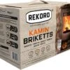 Merkloos Rekord Bruinkool Briketten 1x 18 Stuks - Briketten - Haardhout- Kachel- Lignite - 10 Kg.