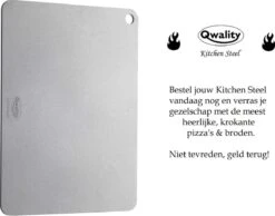 Pizzasteen Van Staal – Pizza Steen - Pizza En Brood Bakken - 40 X 30 X 0,6 Cm - Cadeau Voor Man - Kitchen Steel By Qwality -Keukenbenodigdheden Winkel 1200x944 2