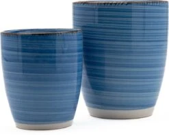 Koffiekopjes - Ocean Blue - Koffiebeker - Unieke Kleuren - Blauw - Set Van 12 Kopjes (ook Los Verkrijgbaar) - 160ML En 340ML - Porselein - Hip En Trendy -Keukenbenodigdheden Winkel 1200x957 1