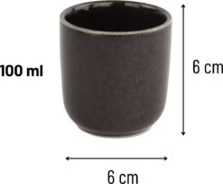 Orange85 Koffiekopjes - Espresso Kopjes - Set Van 6 - 100 Ml - Zwart -Keukenbenodigdheden Winkel 1200x987 2