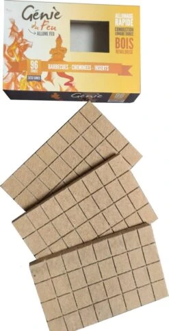 Genie Du Feu Aanmaakblokjes Bruin - 1344 Stuks - Voordeel Verpakking -Keukenbenodigdheden Winkel 614x1200