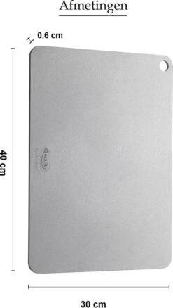 Pizzasteen Van Staal – Pizza Steen - Pizza En Brood Bakken - 40 X 30 X 0,6 Cm - Cadeau Voor Man - Kitchen Steel By Qwality -Keukenbenodigdheden Winkel 677x1200 1